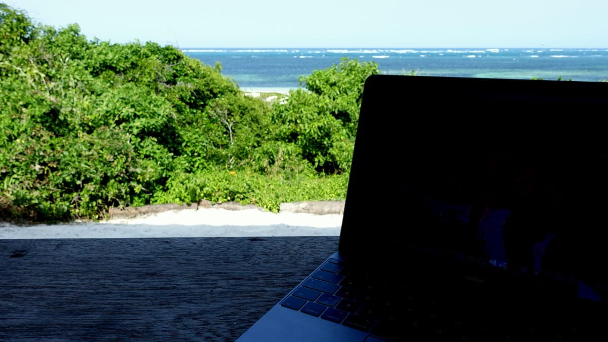 Arbeitsplatz in Watamu Kenia Afrika