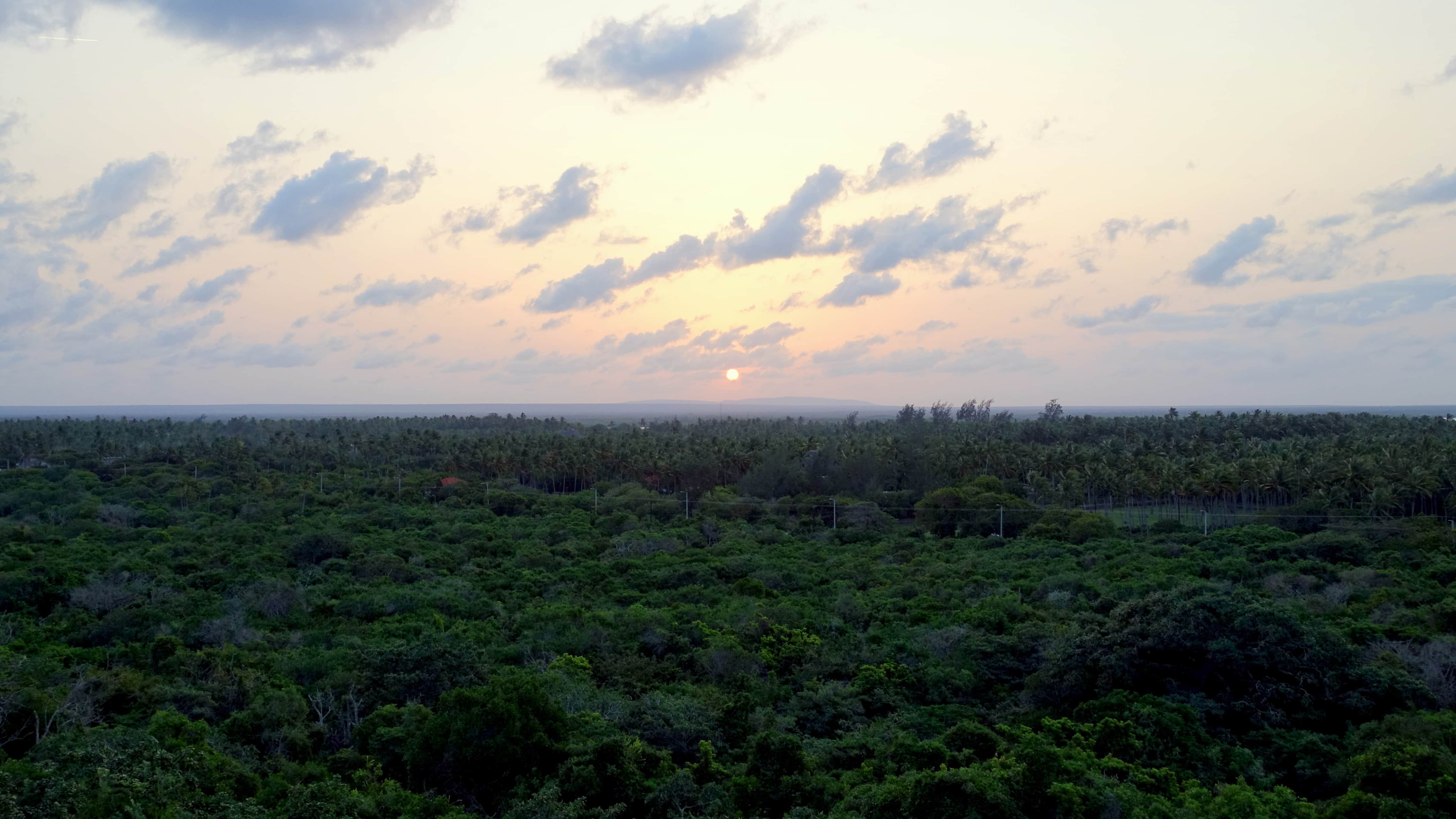 Sonnenuntergang in Watamu in Kenia Afrika