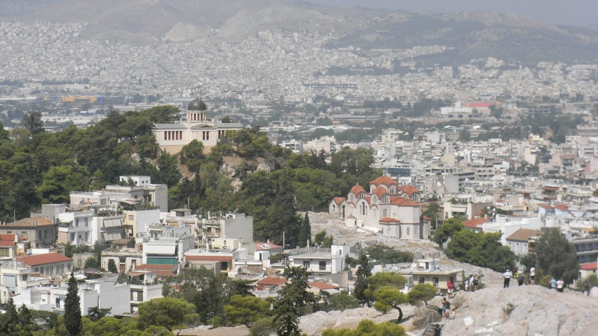 Ausblick über Athen von der Akropolis