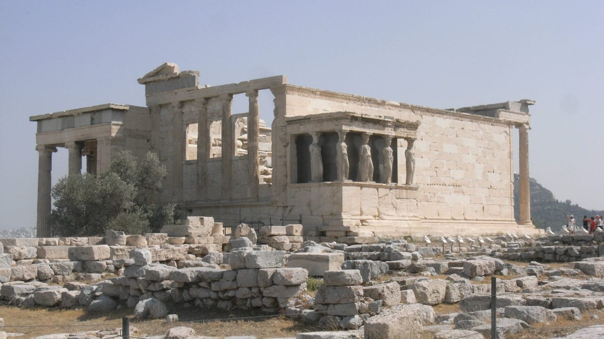 Athen Karyatiden Tempel