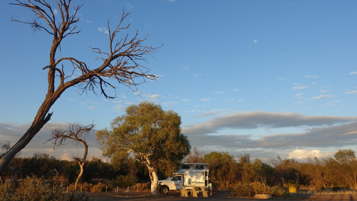 Campen ganz in der Nähe vom Kalbarri Nationalpark