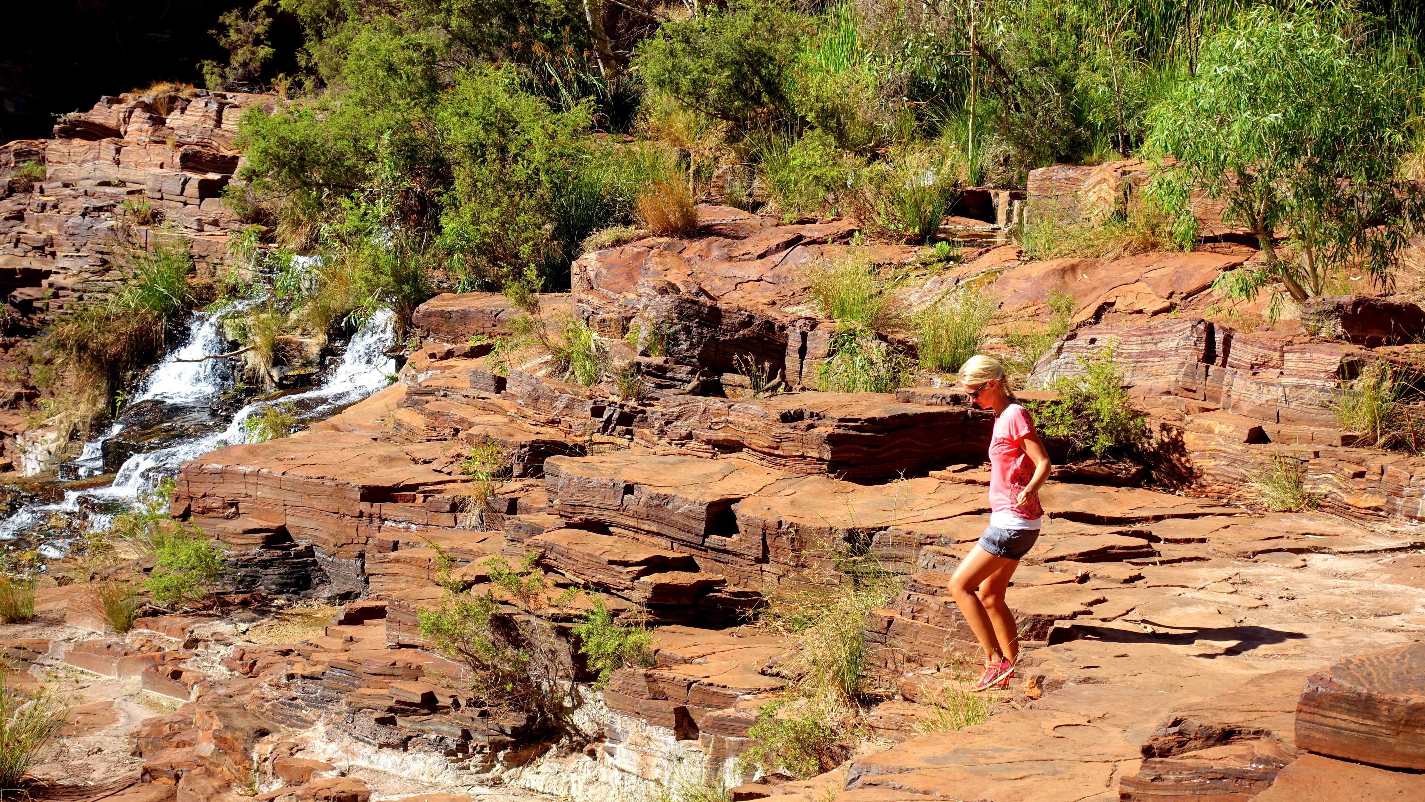 Birte im Karijini Nationalpark an Australiens Westküste