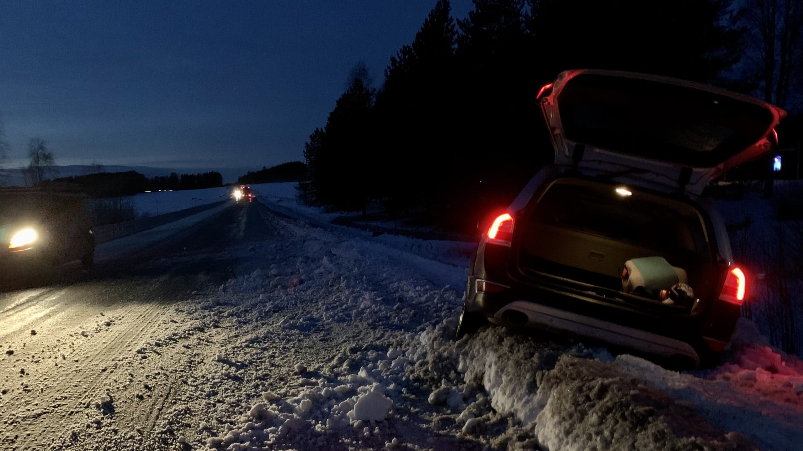 Autounfall in Schweden - was für ein Start in 2020