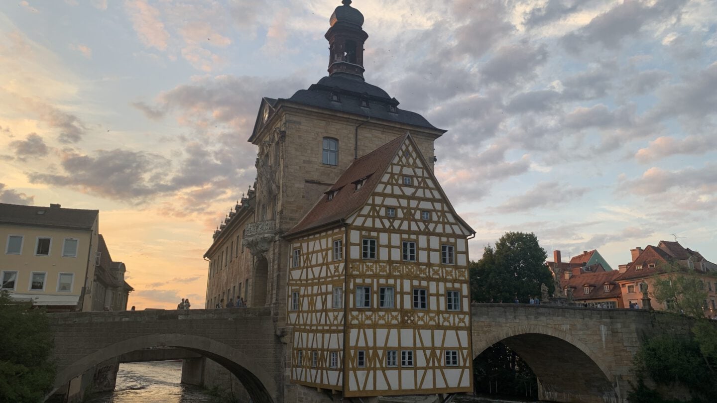 Das alte Rathaus in Bamberg