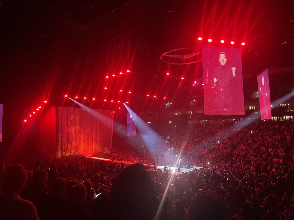 Konzert von Michael Bublé in der Mercedes Benz Arena in Berlin