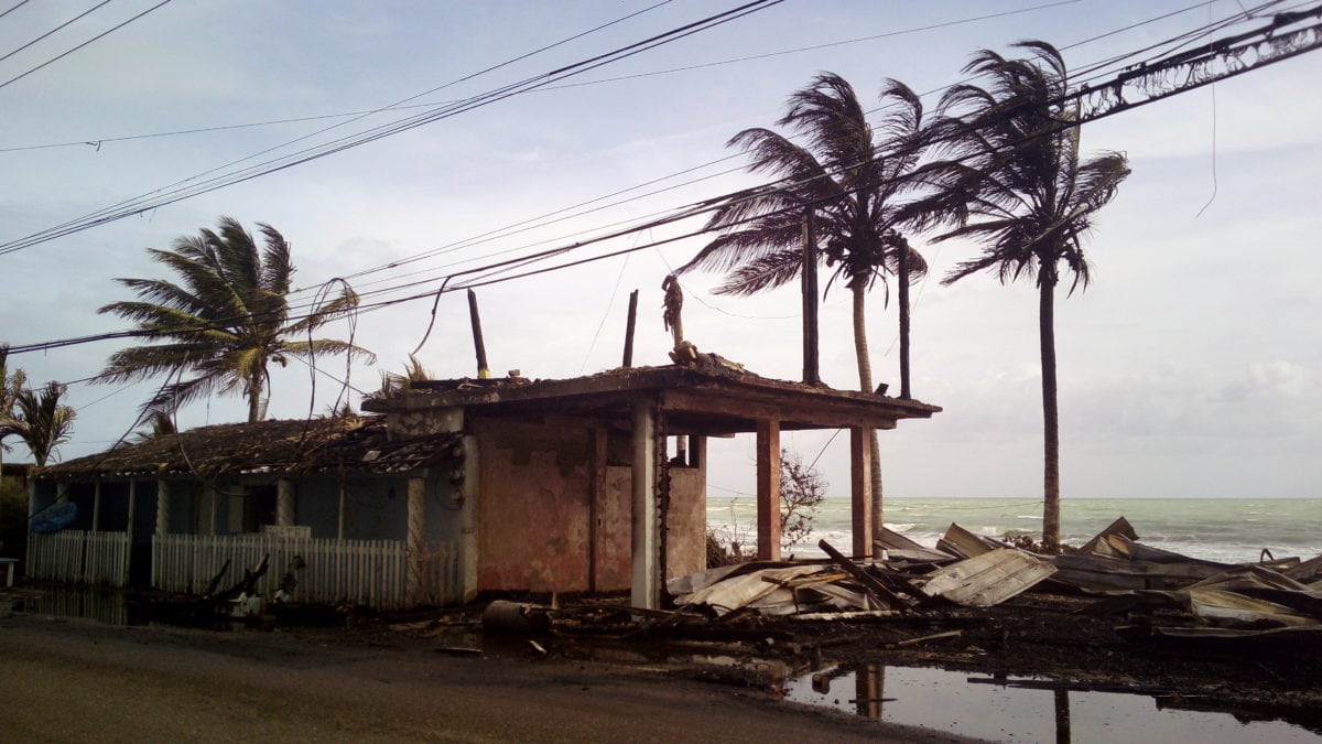 Im April ist das Beach Hostel in Cabarete komplett abgebrannt.