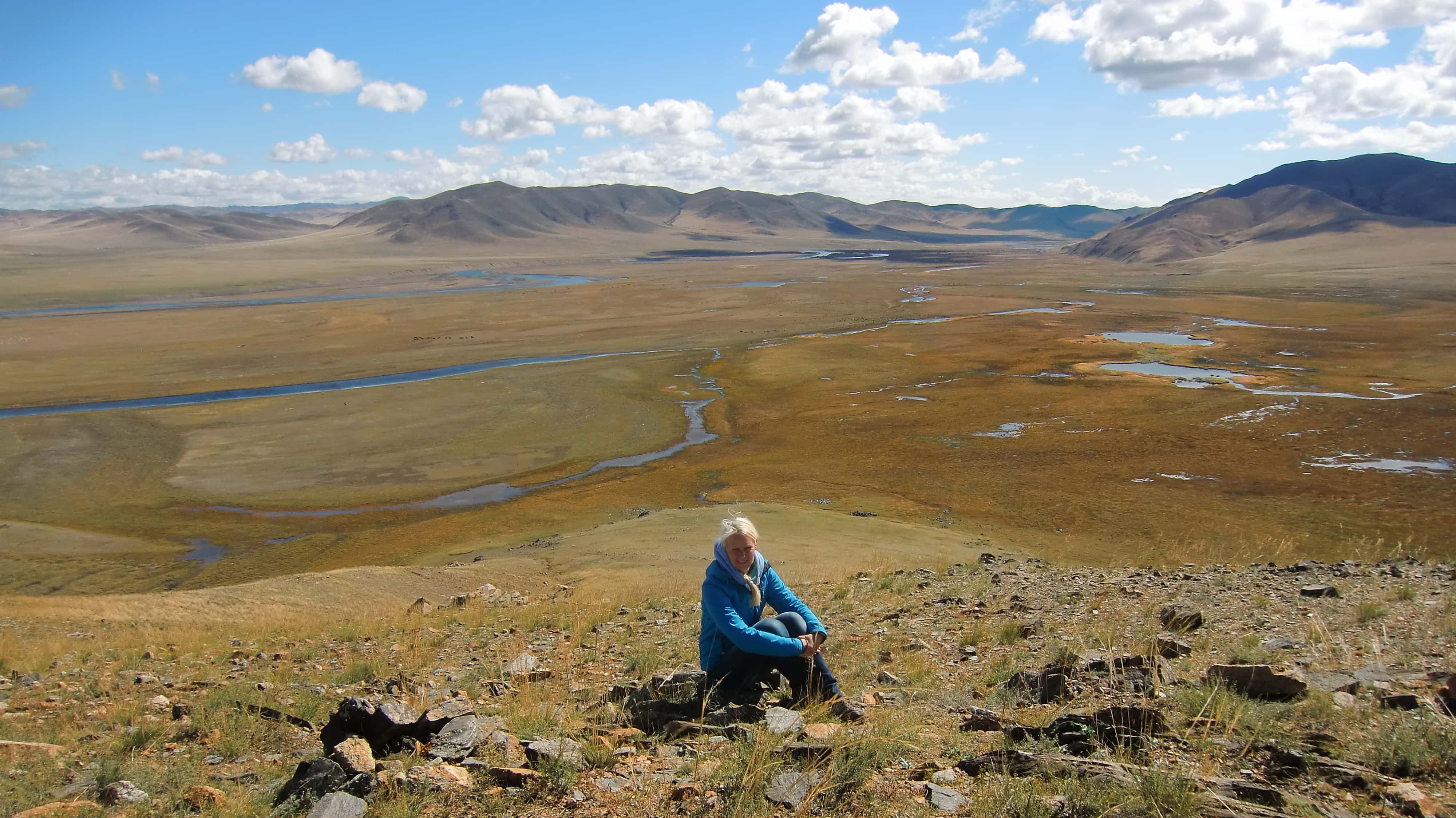 Birte in der Steppe in der Mongolei