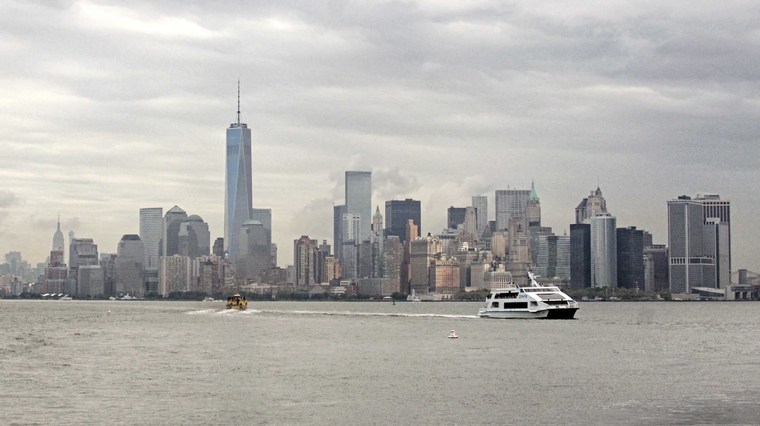Die Skyline von Manhattan in New York