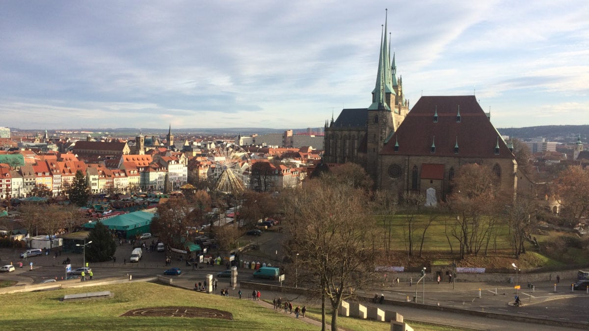 Ausblick vom Petersberg in Erfurt