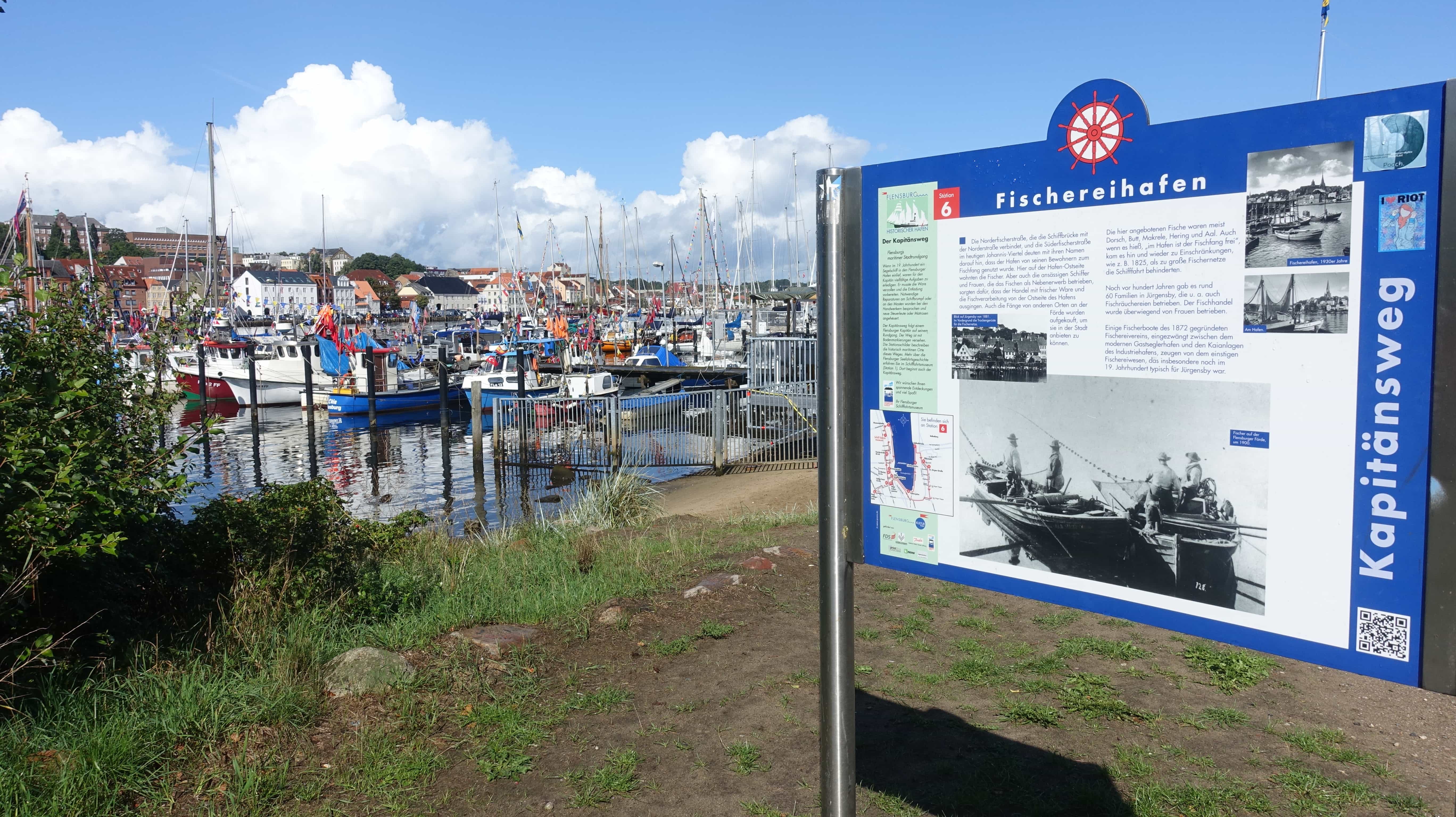 Der Fischereihafen in Flensburg