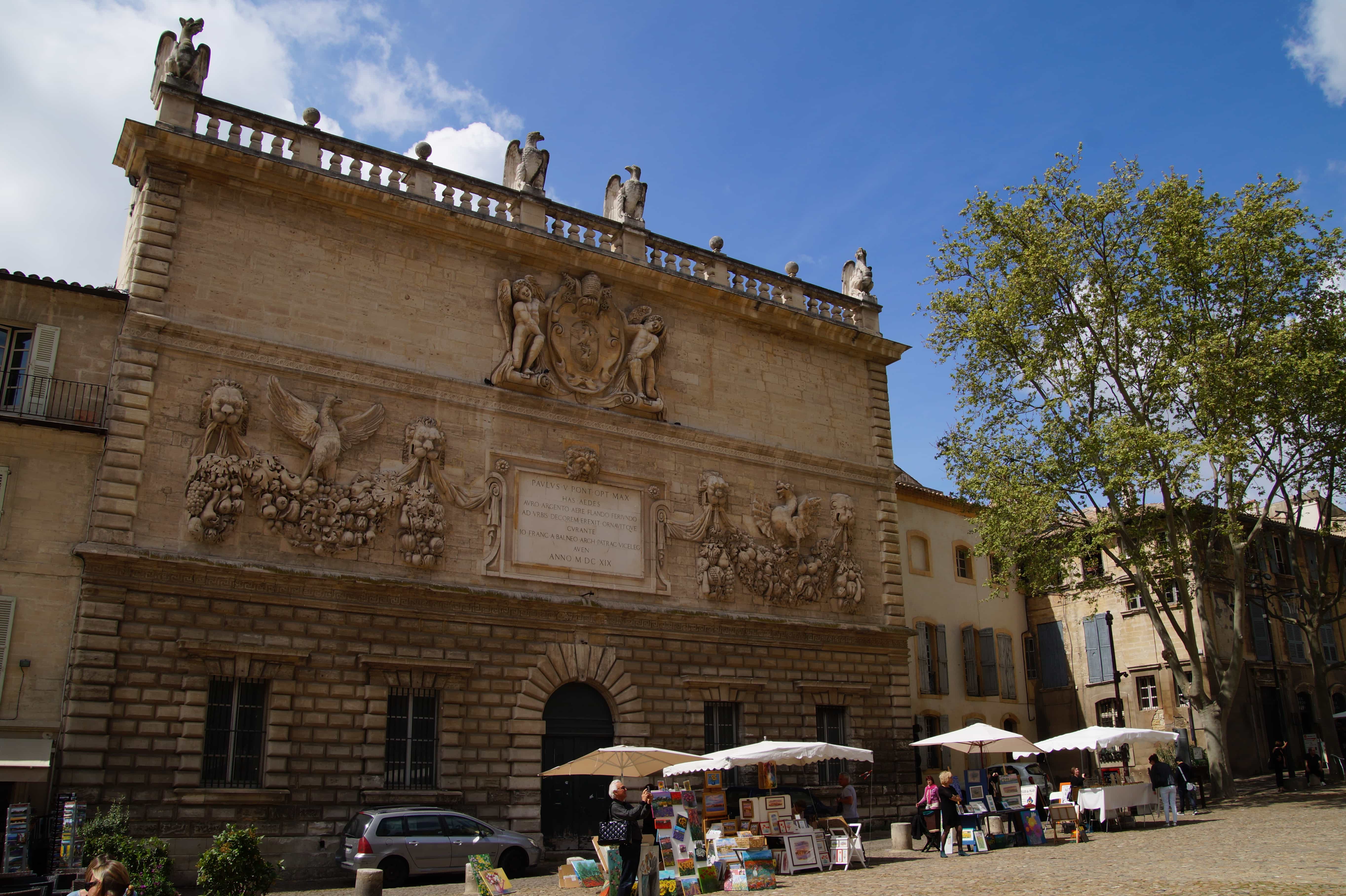 Gebäude in Avignon in Frankreich