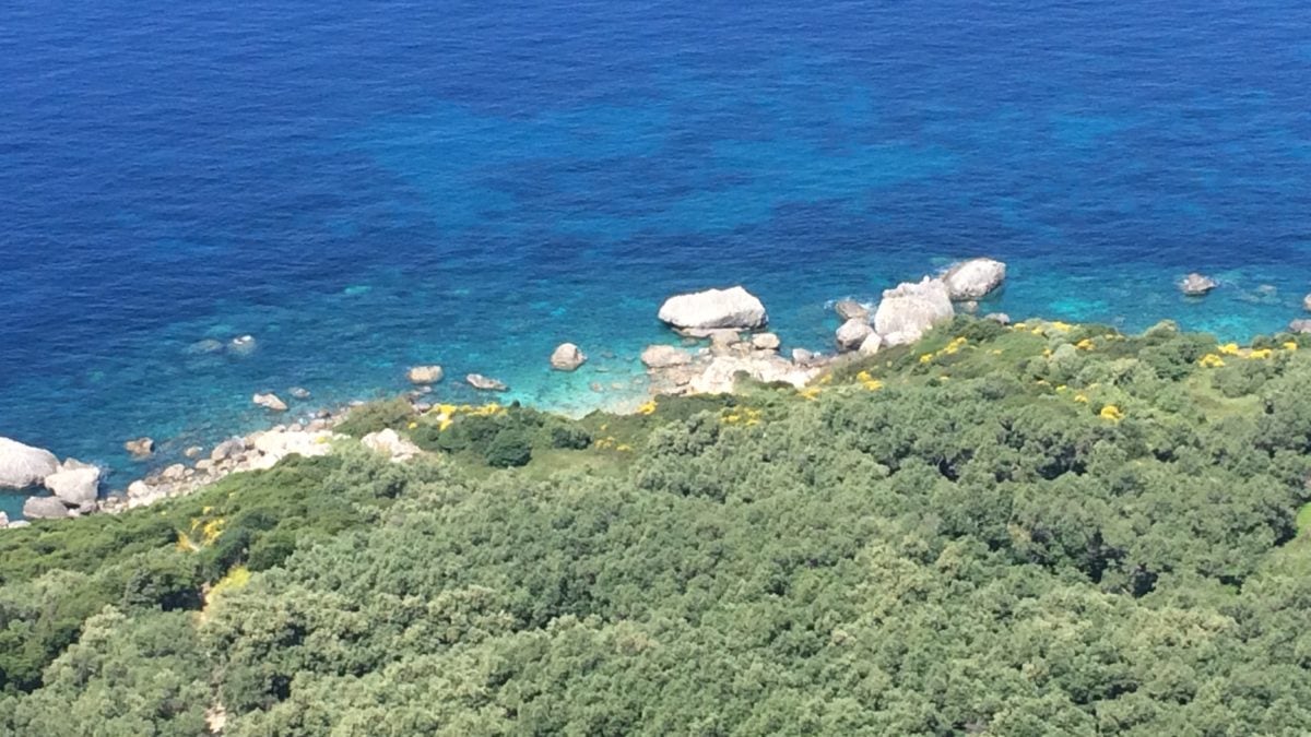 Die Küste von St. Georges auf Korfu