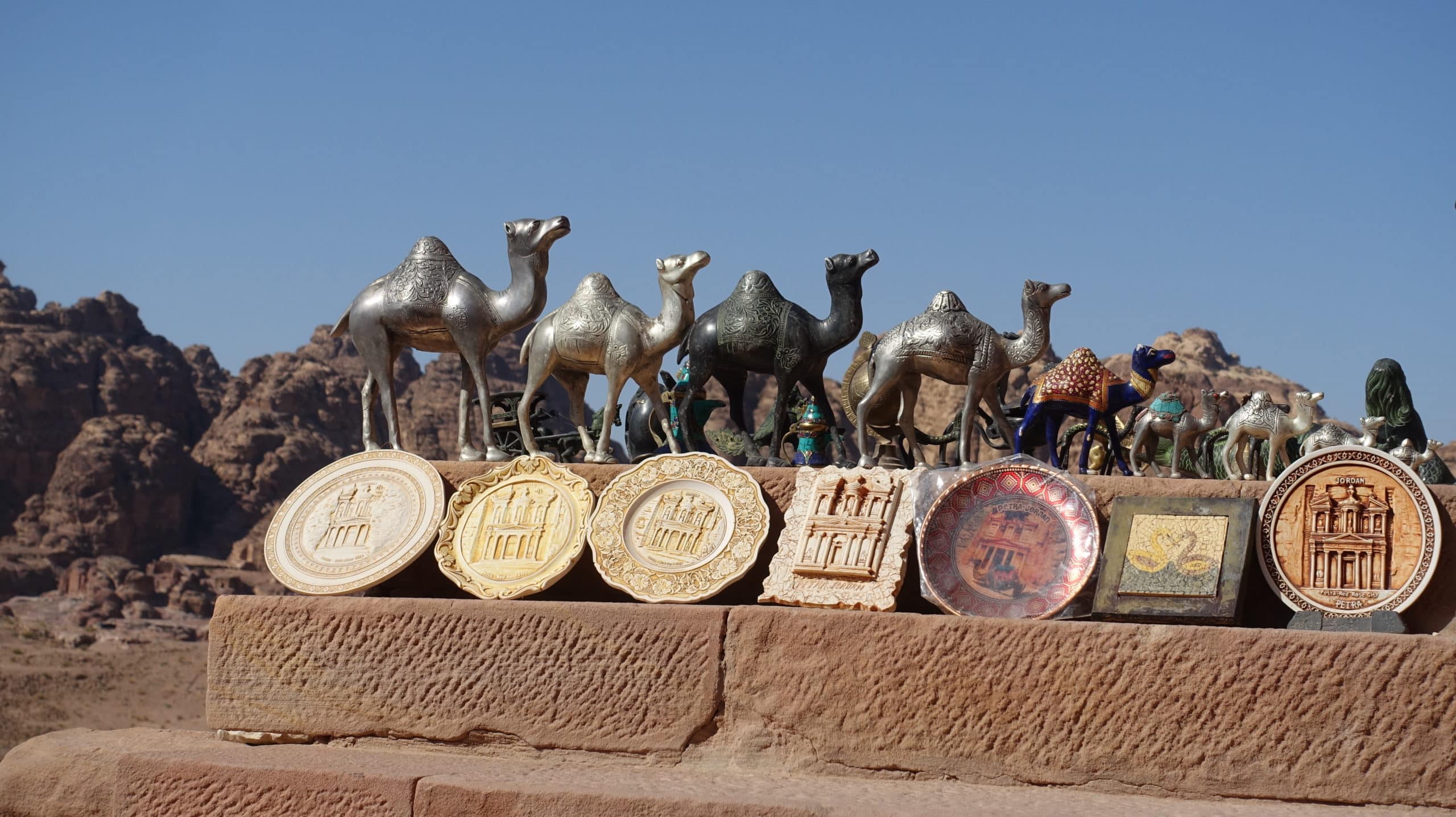 Souveniers in Petra in Jordanien