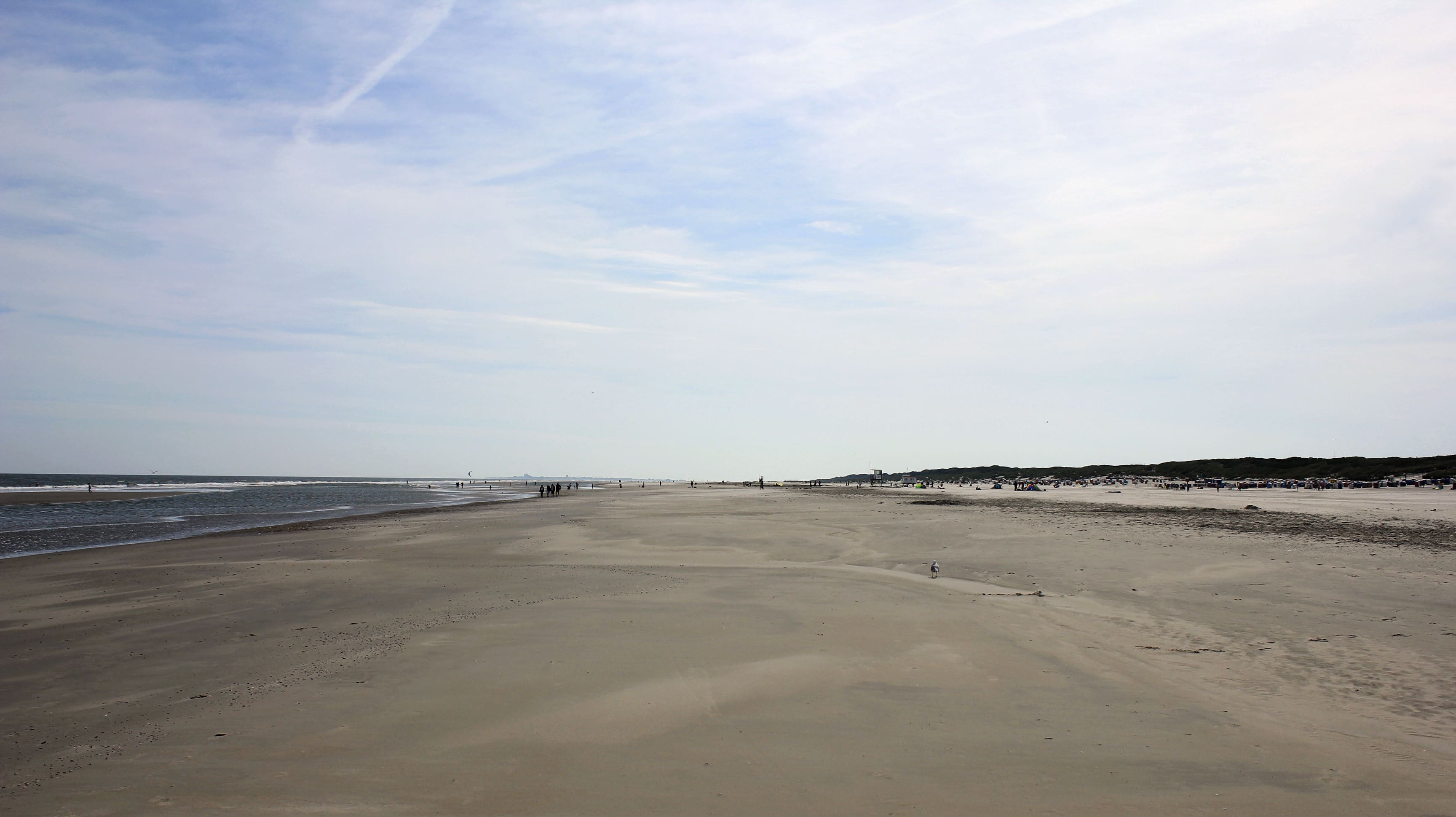 Wohin man auf Juist auch blickt: Man sieht fast immer nur Strand.