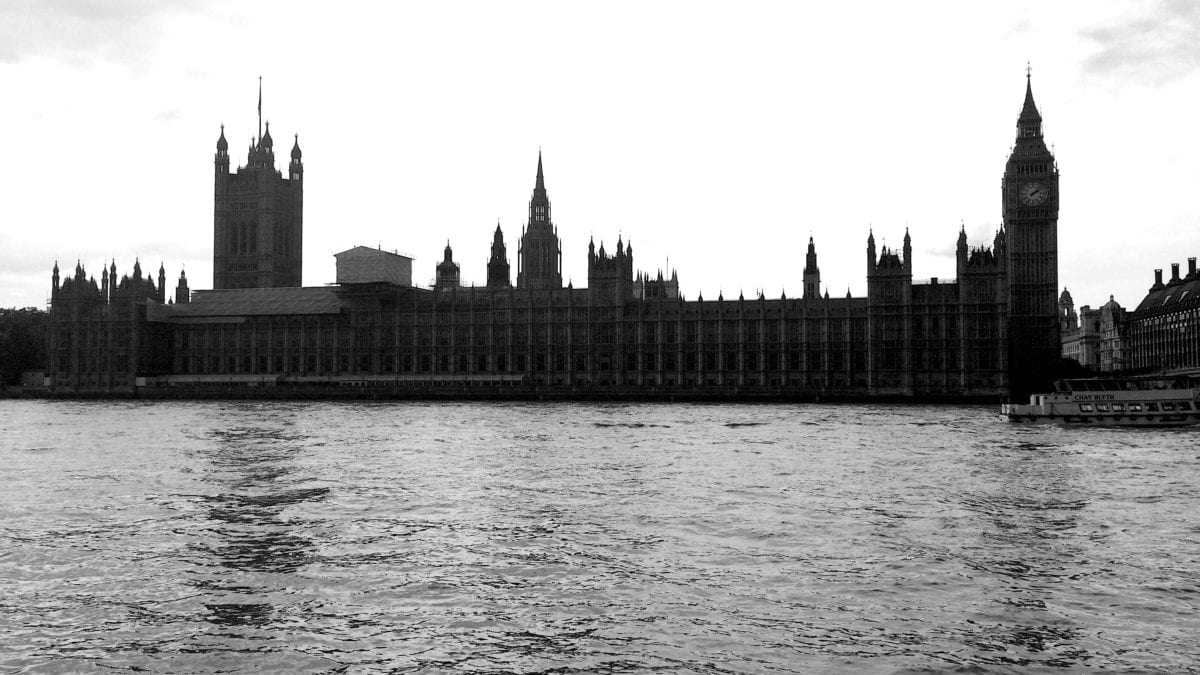 Das House of Parliament in London mit Big Ben