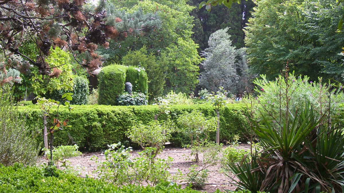 Ein grüner Park in Valldemossa