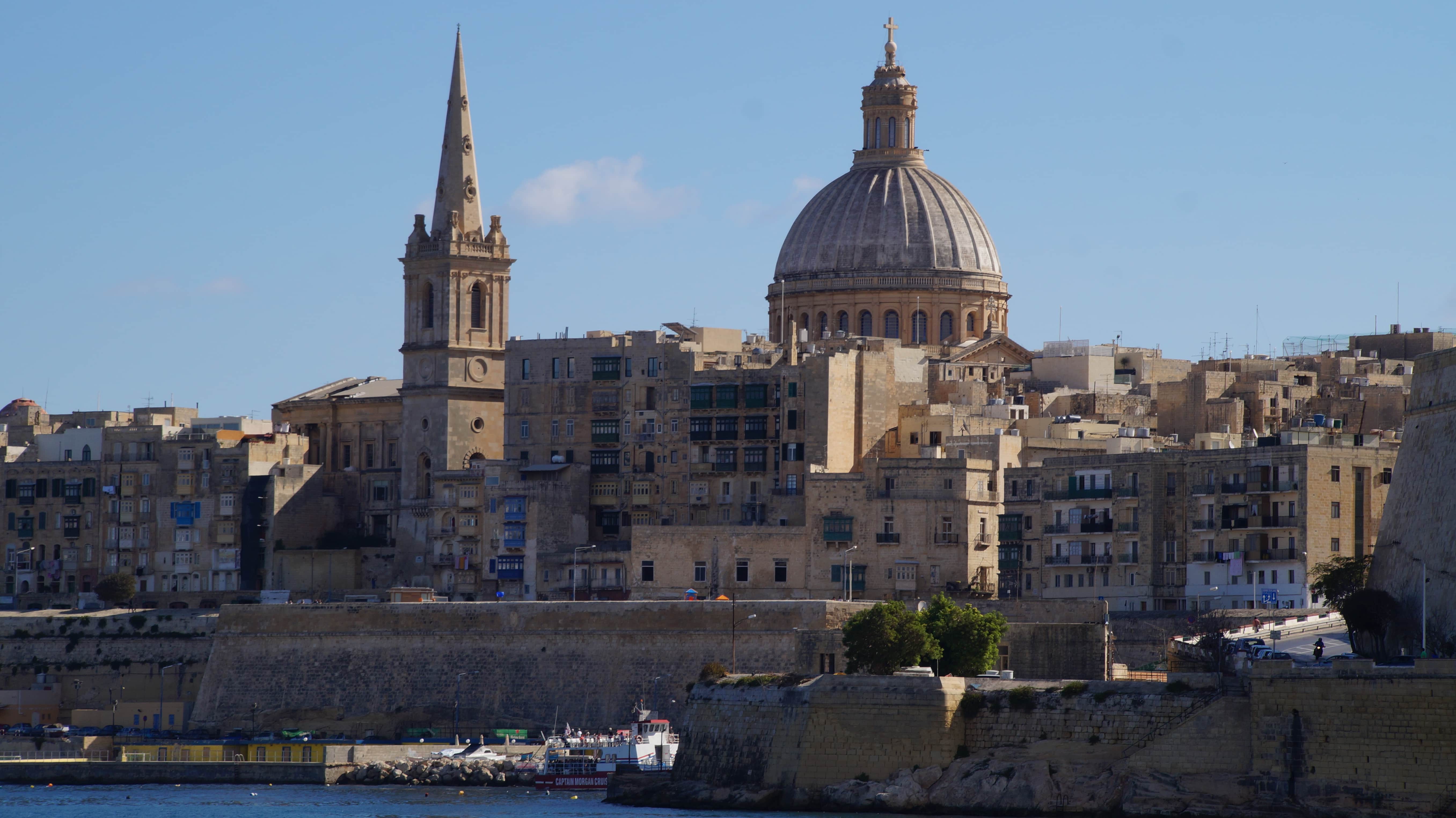 Die Altstadt von Valetta auf Malta