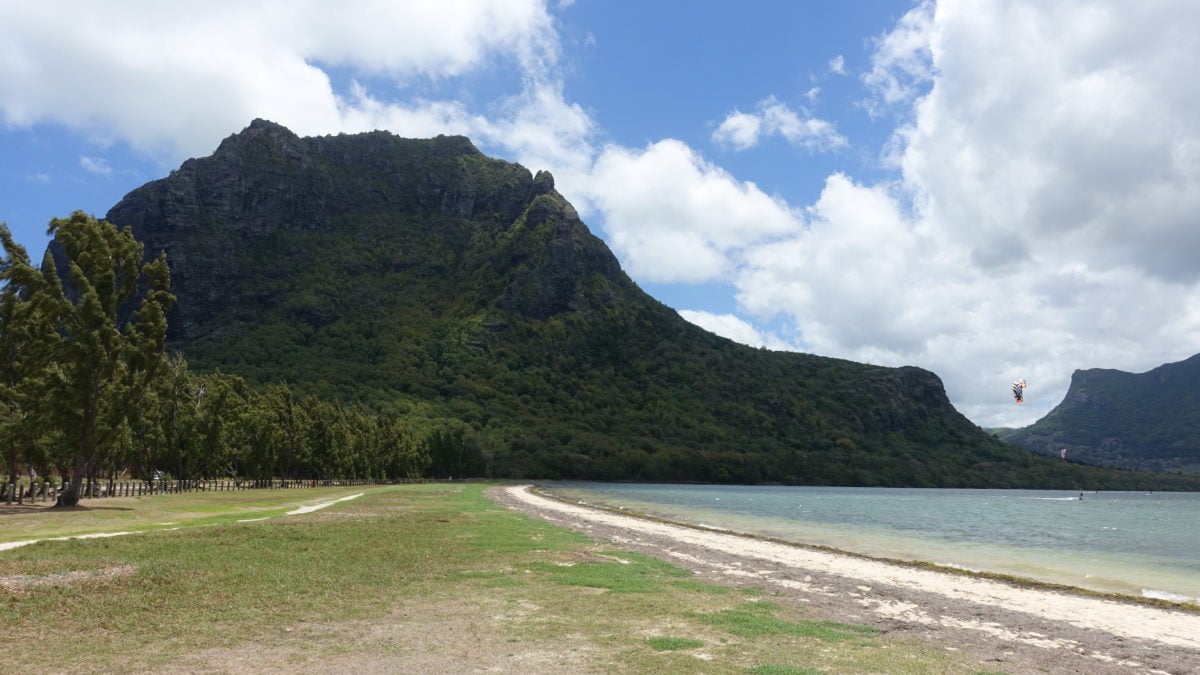 Lagune vor Le Morne in Mauritius