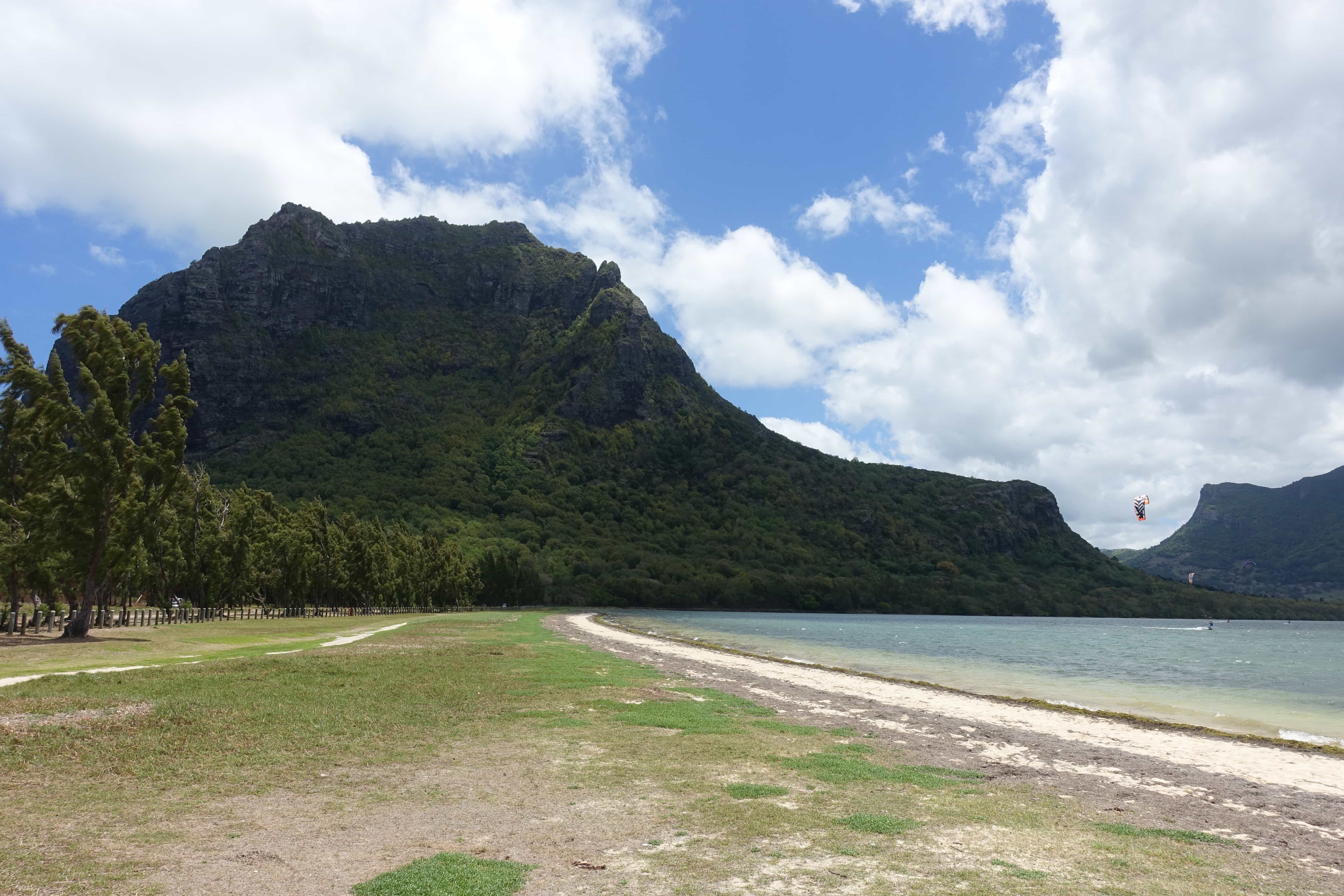 Lagune vor Le Morne in Mauritius