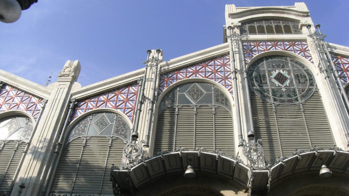 Mercado Central Außenfassade in Valencia