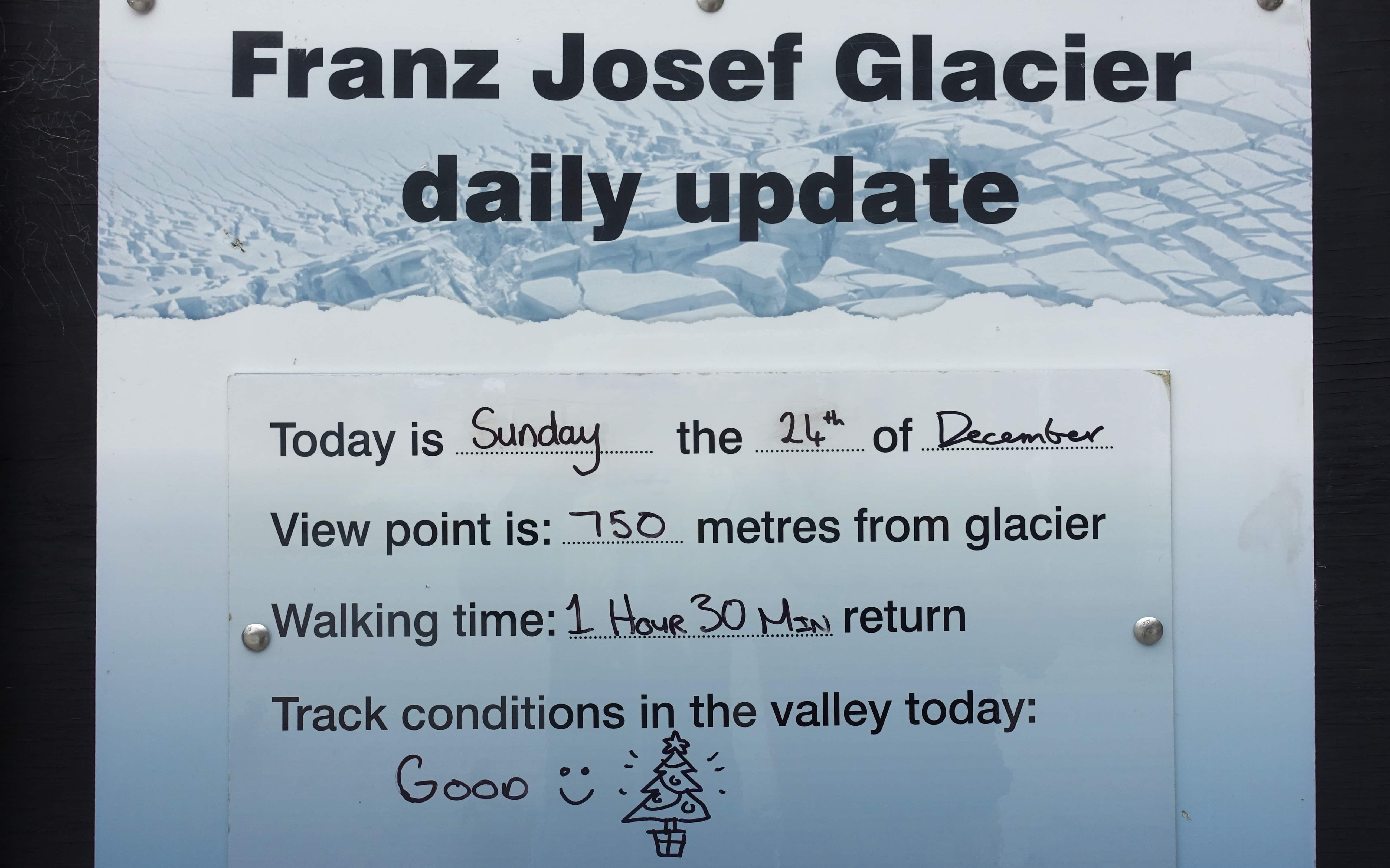 Heiligabend am Franz Josef Glacier
