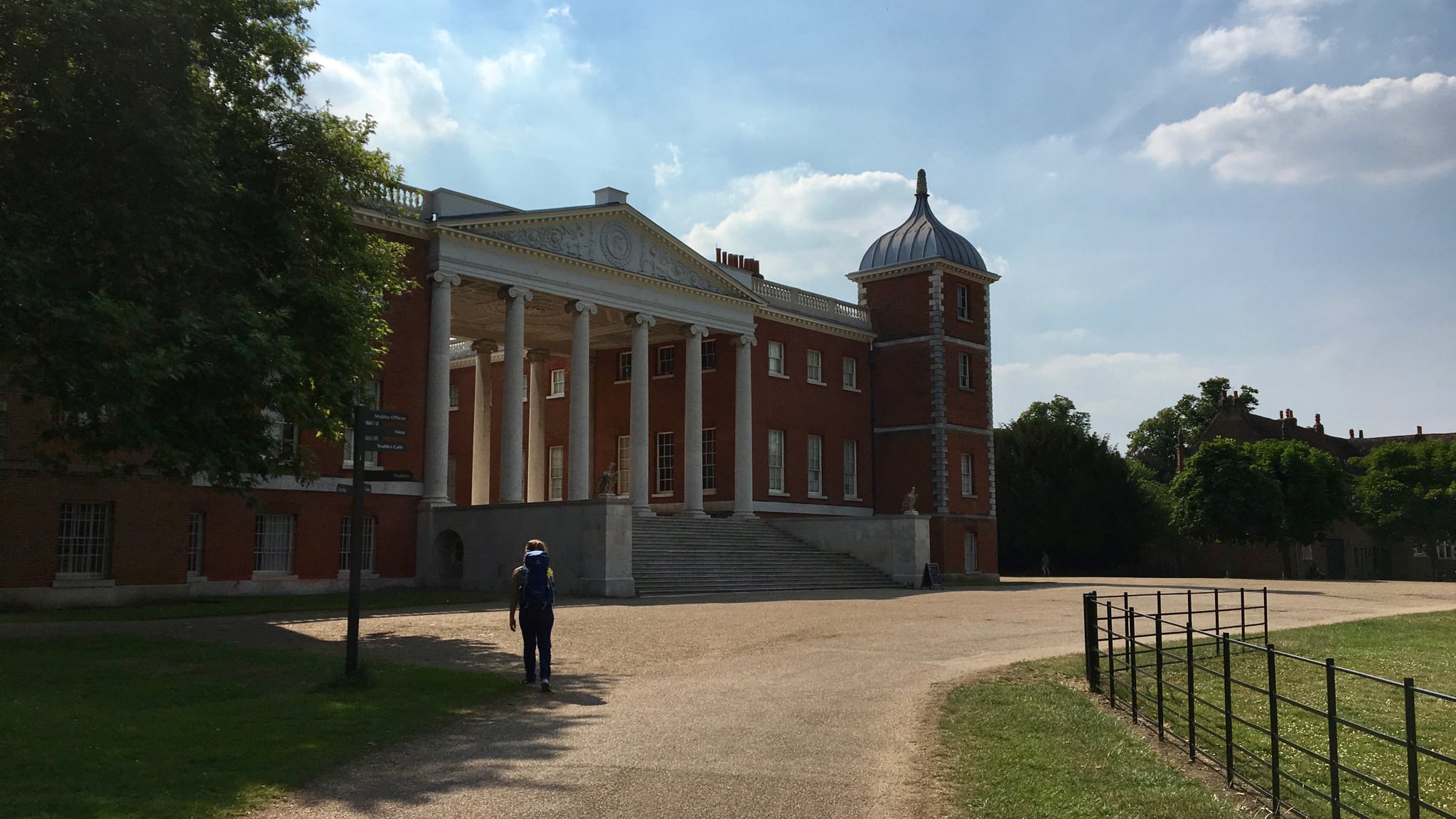 Der Osterley Park in Hounslow in England mit Herrenhaus Osterley