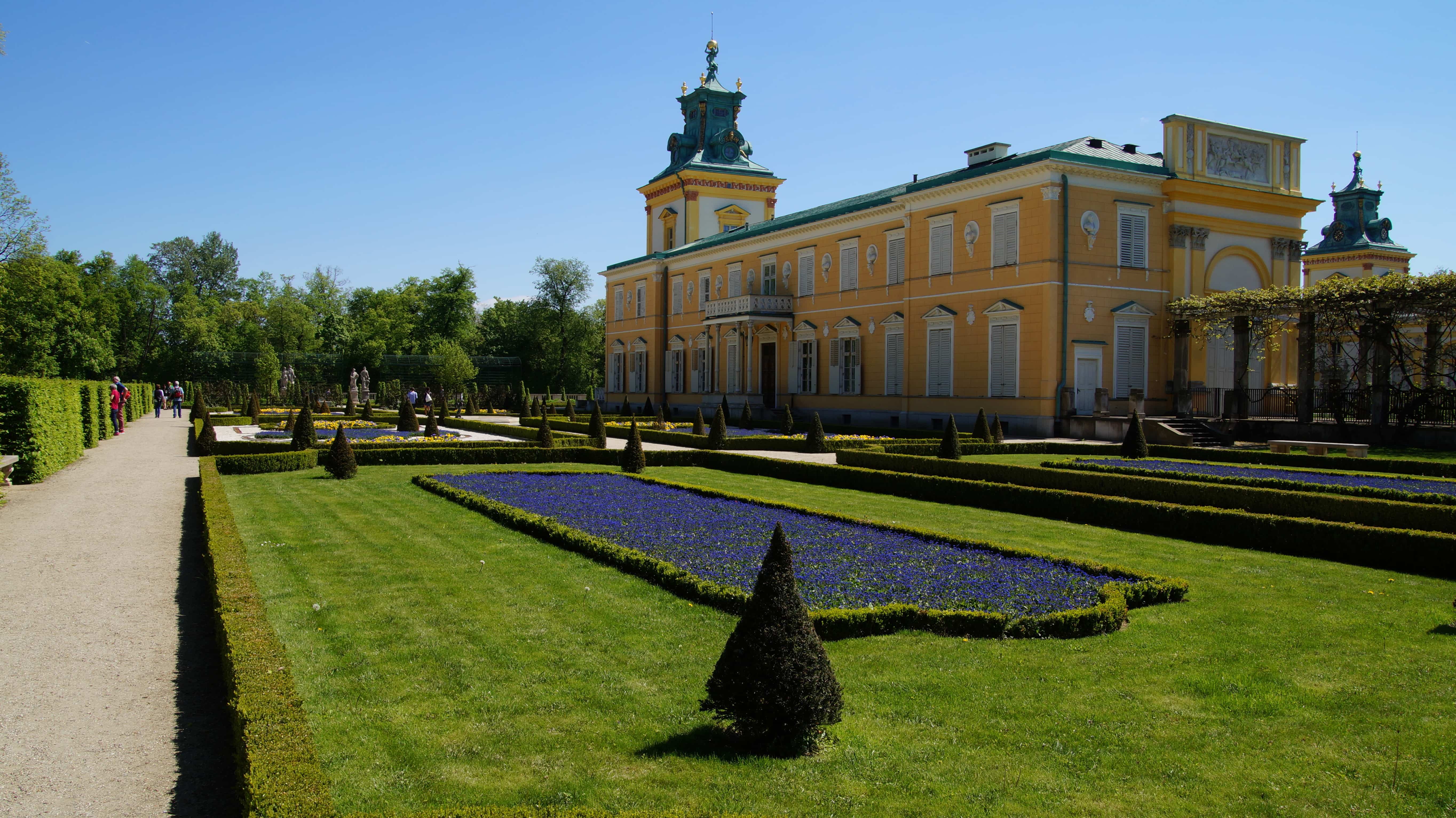 Ein Park in Warschau in Polen