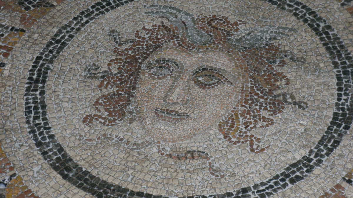 Mosaikboden im Großmeisterpalast