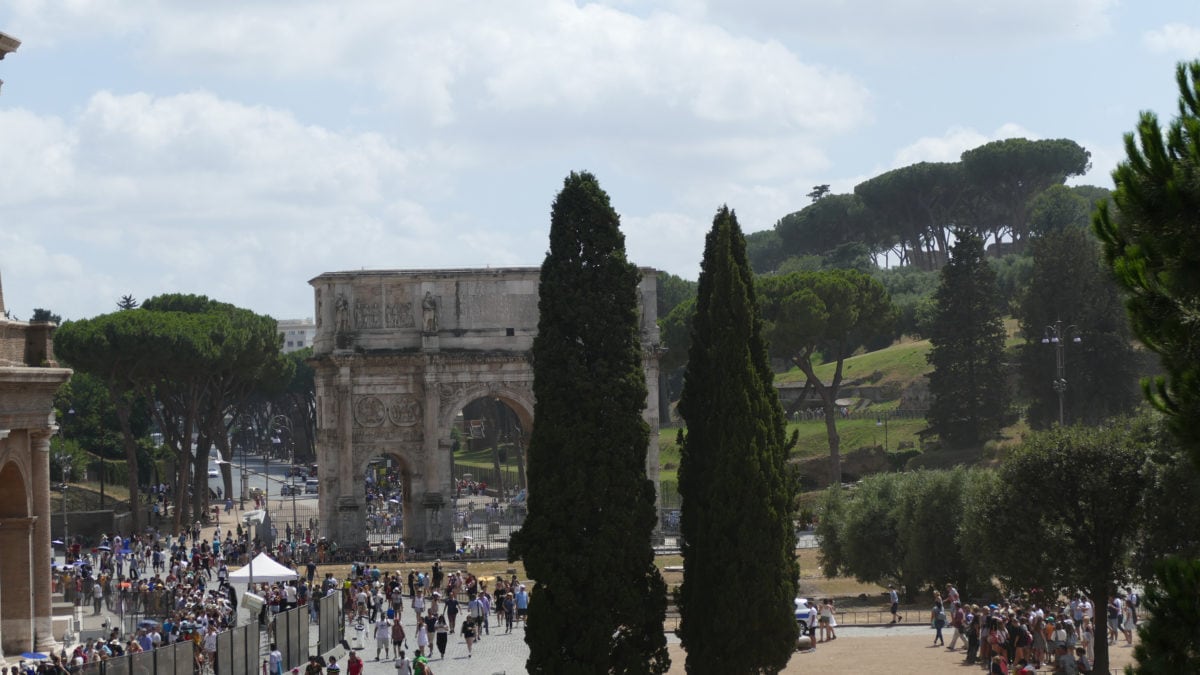 Zugang zum Forum Romanum in Rom