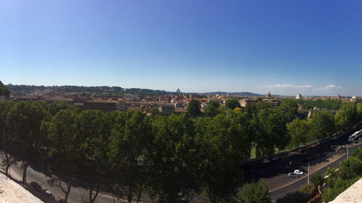 Panorama vom Orangengarten in Rom