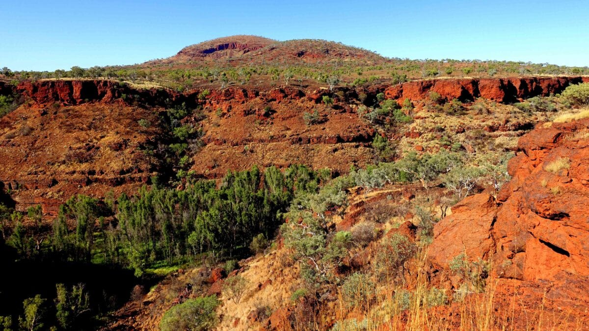 Rote Felsen im Karijini Nationalpark