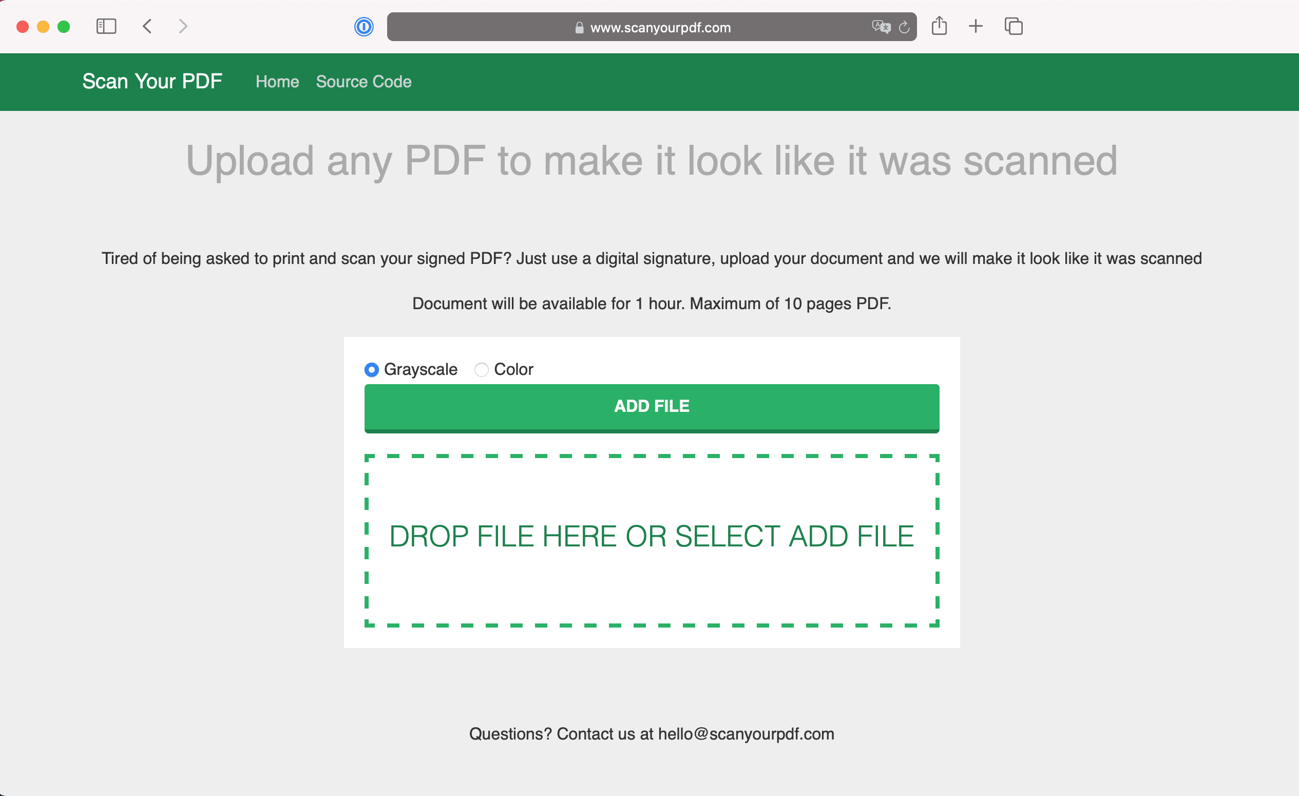 Scan your PDF