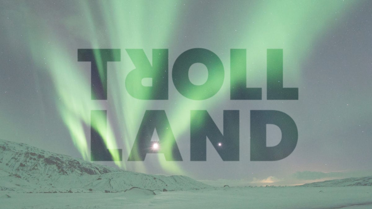 trollland vorm Polarlicht