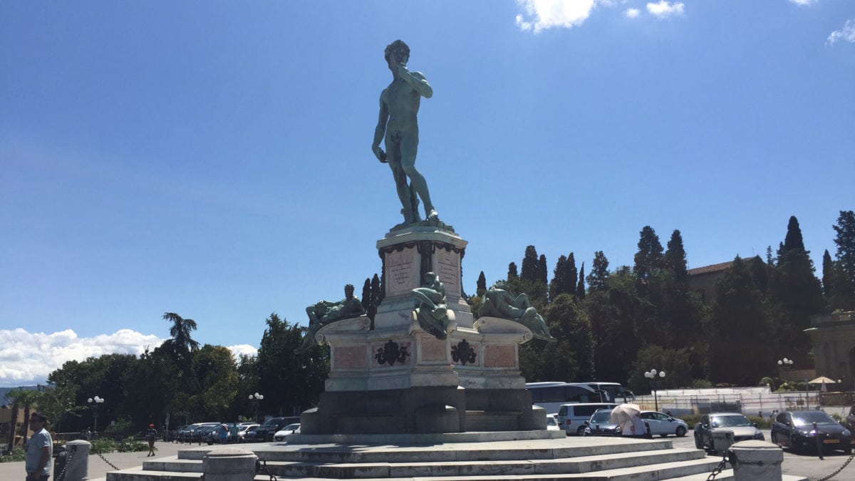 Statue Michelangelo in Florenz