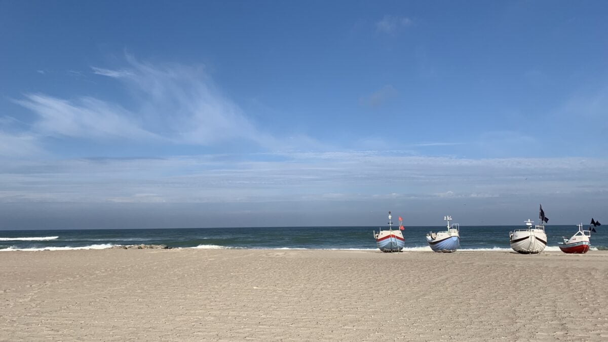 Boote am Strand von Snedsted