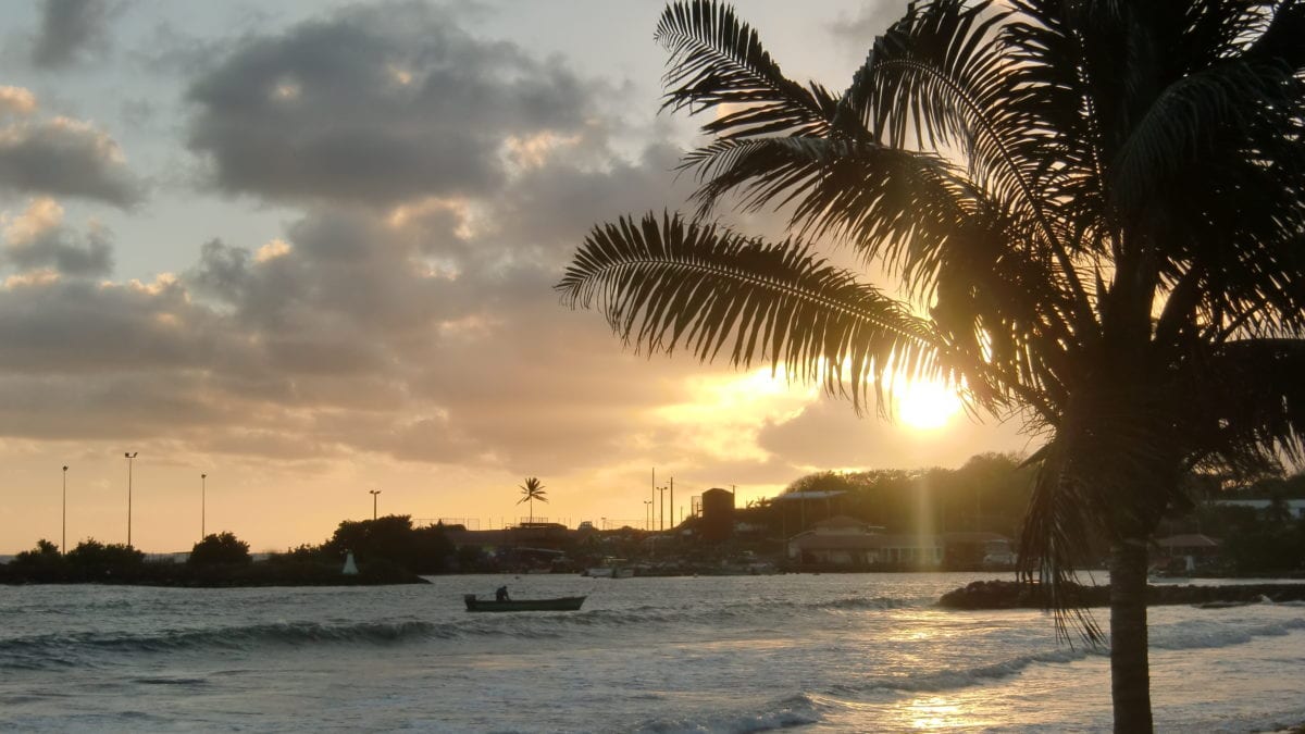 Sonnenuntergang in Le Vauclin auf Martinique