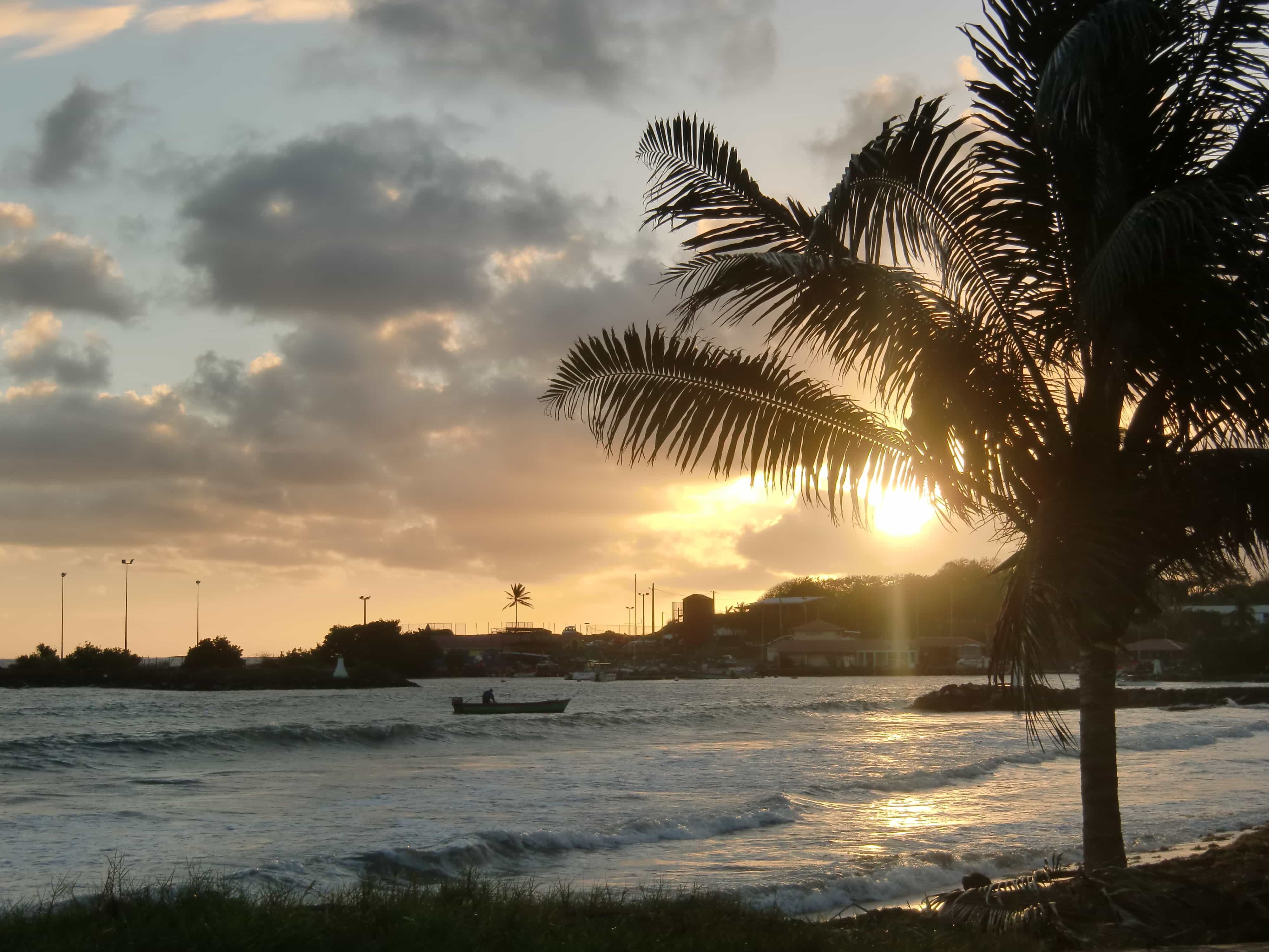 Sonnenuntergang in Le Vauclin auf Martinique