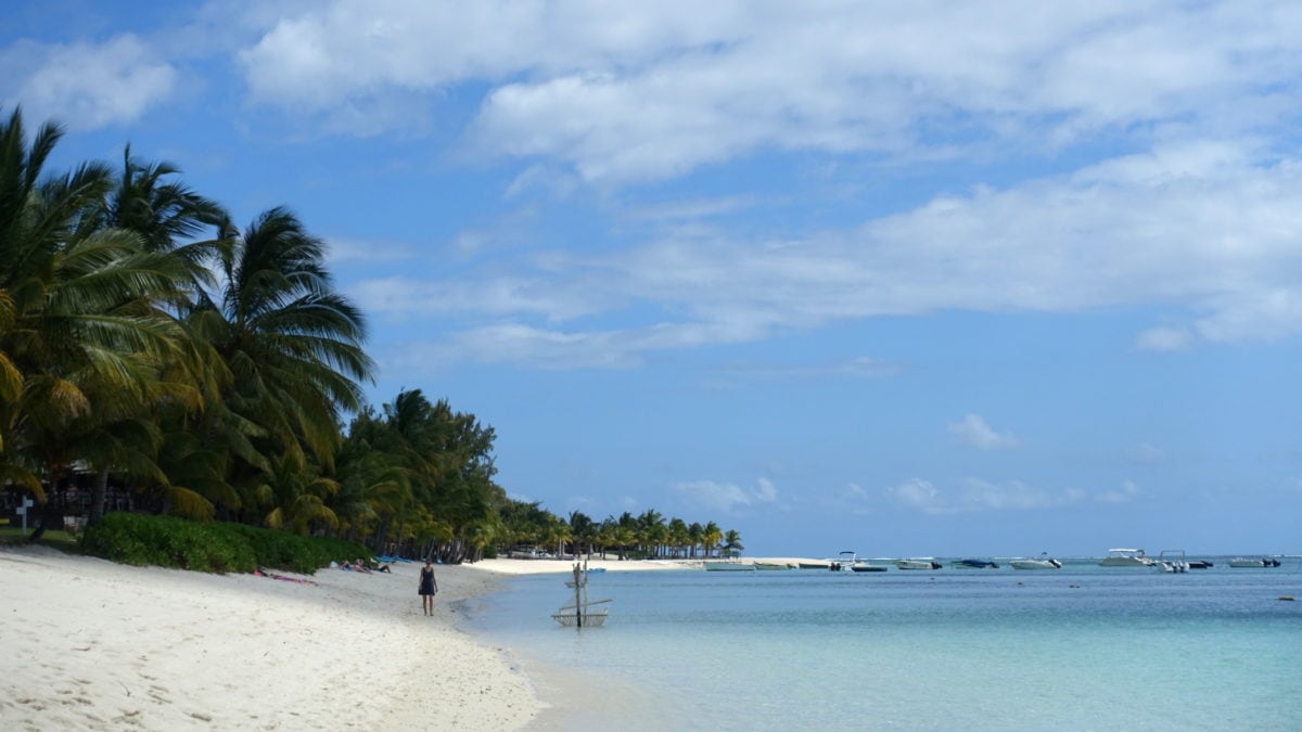 Strand in Le Morne auf Mauritius