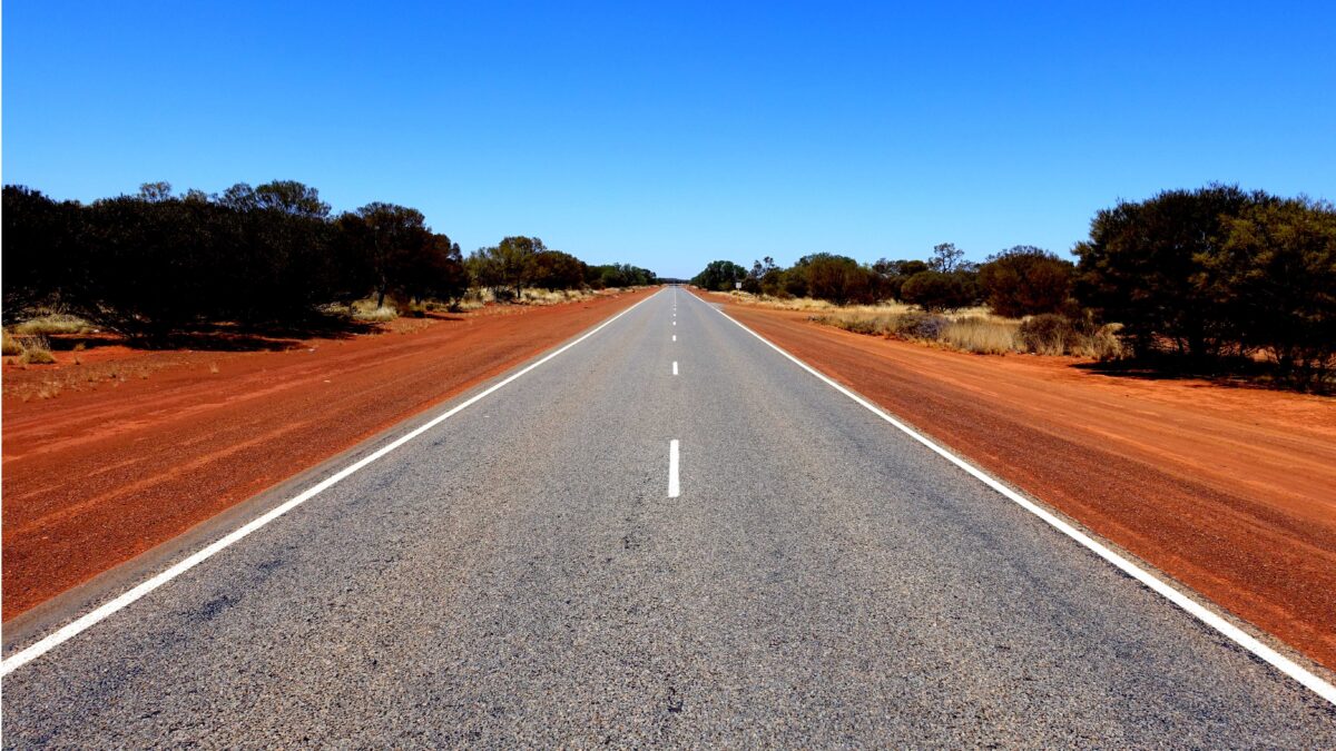 Eine Straße im Outback