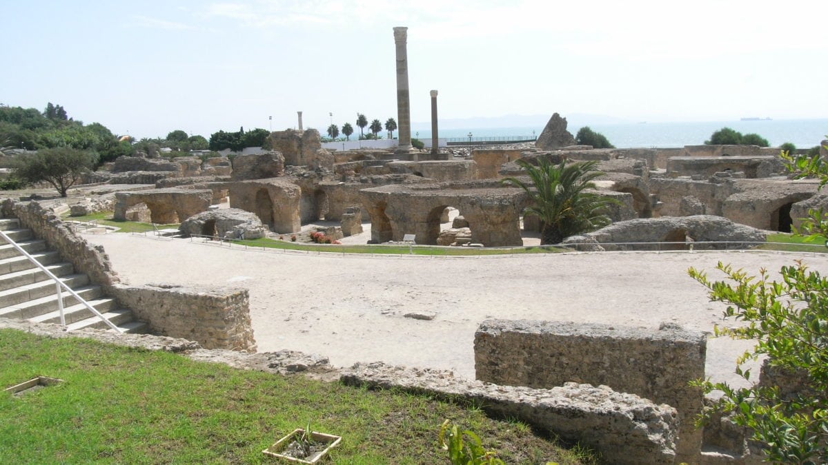 Die Ruinen von Karthago in Tunesien