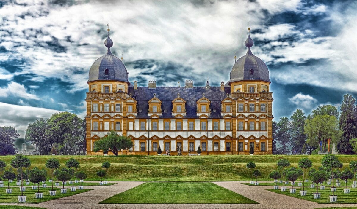 Das Schloss Seehof in Bamberg in Bayern