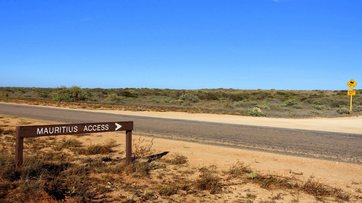 Der Strandabschnitt Mauritius am North West Cape in Australien