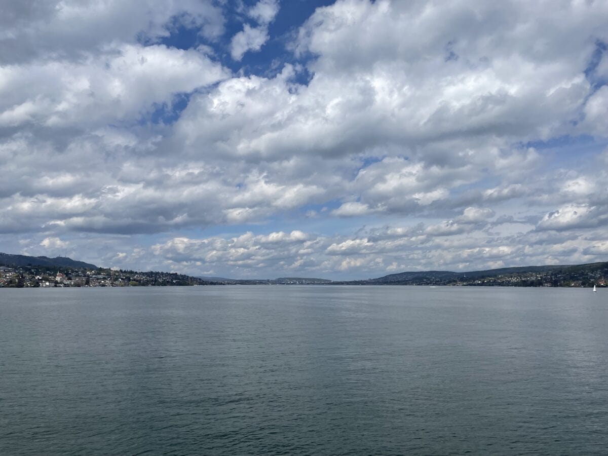 Auf dem Zürichsee in der Schweiz